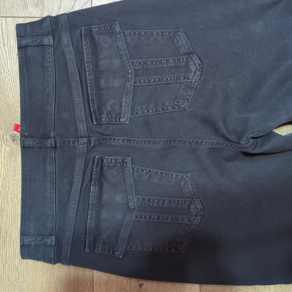 SPANX Stretch Twill Ankle Cargo Pant Washed Black Women's Size L - Picture 8 of 8